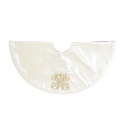 Small Ivory Velvet Tree Skirt