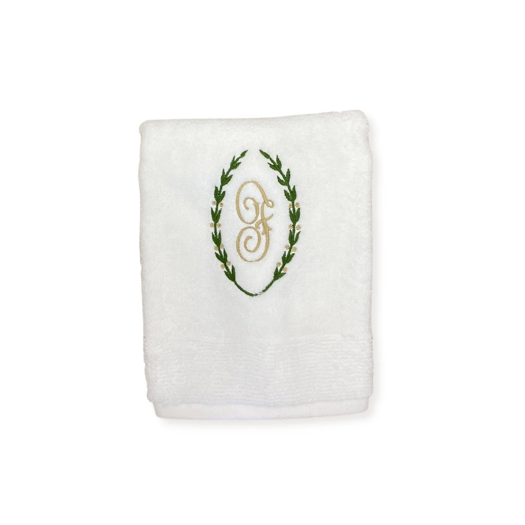Laurel Wreath Cotton Bath And Hand Towels 5 Laurel Wreath Cotton Bath And Hand Towels - Image 5