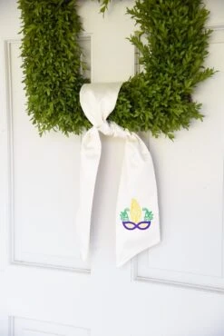 Mardi Gras Wreath Sash