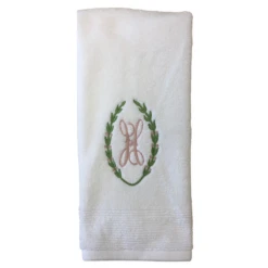 Laurel Wreath Cotton Bath And Hand Towels