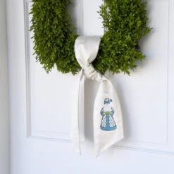 Santa Wreath Sash -THE HOLIDAY SHOP santasash 6