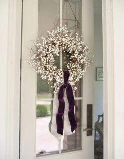 Glitter Mesh Ivory Ribbon -THE HOLIDAY SHOP smiths 26