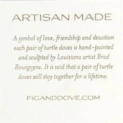 Set Of Two Turtle Doves -THE HOLIDAY SHOP turtledovetag