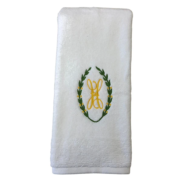 Laurel Wreath Cotton Bath And Hand Towels 2 Laurel Wreath Cotton Bath And Hand Towels - Image 2